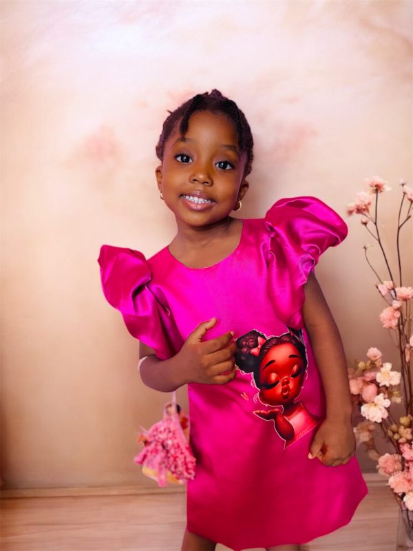 Pink character dress